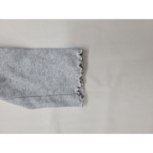 Playboy Los Angeles PacSun Women's Medium Gray Crop Top Long Sleeve Lettuce Hem - Picture 10 of 12